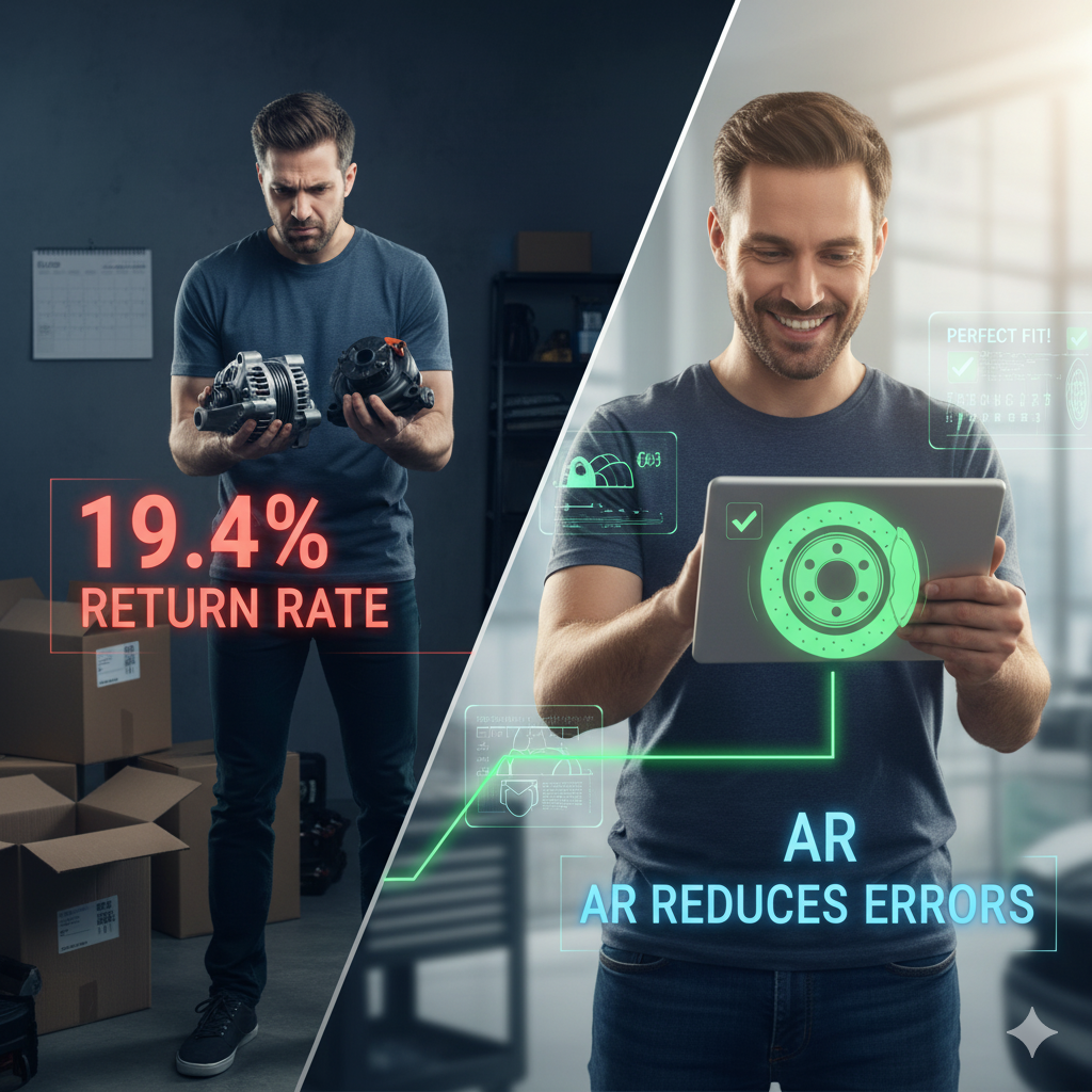 Why Auto Parts Return Rates Are So High—And How AR Fixes It